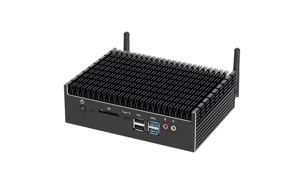 intel 8代10代無風扇工控91香蕉视频在线看ZC-WG10雙網帶COM口雙屏4K顯示